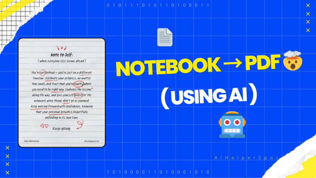 convert handwritten notes to digital notes using AI