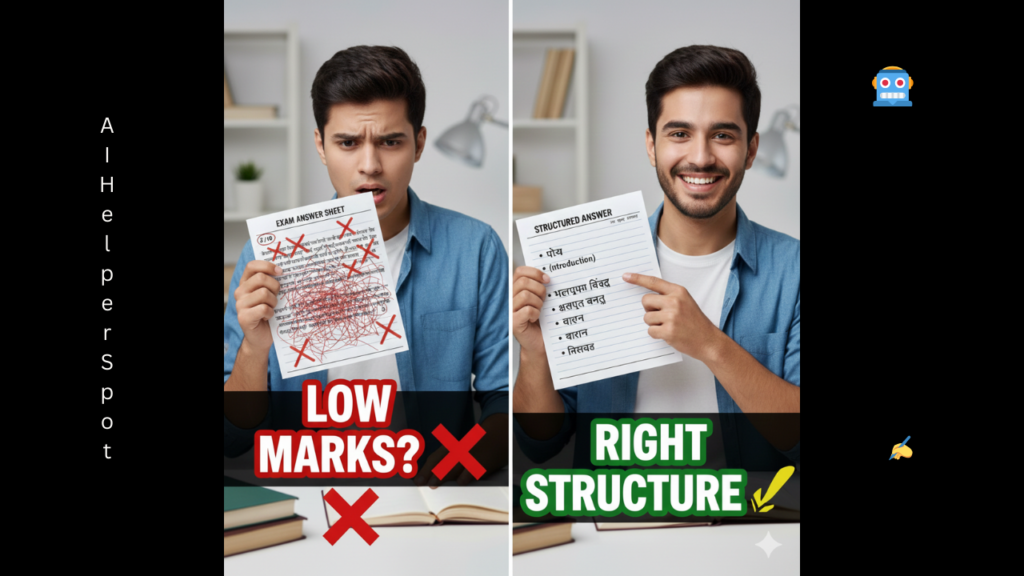 exam answer structure using AI without copying